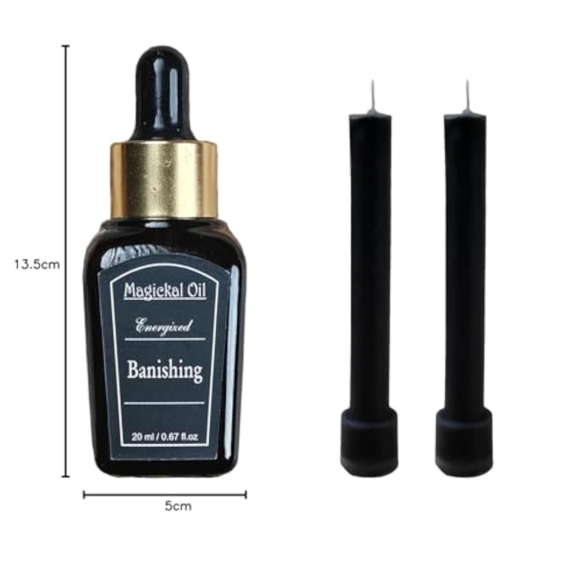 Banishing Blend with 2 Taper Candles