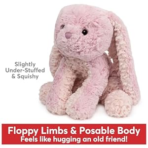 GUND Cozys Collection Bunny Stuffed Animal, Spring Decor, Plush Bunny for Ages 1 and Up, Pink, 10" GUND Cozys Collection Bunny Stuffed Animal Spring Decor Plush Bunny for Ages 1 and Up Pink 10