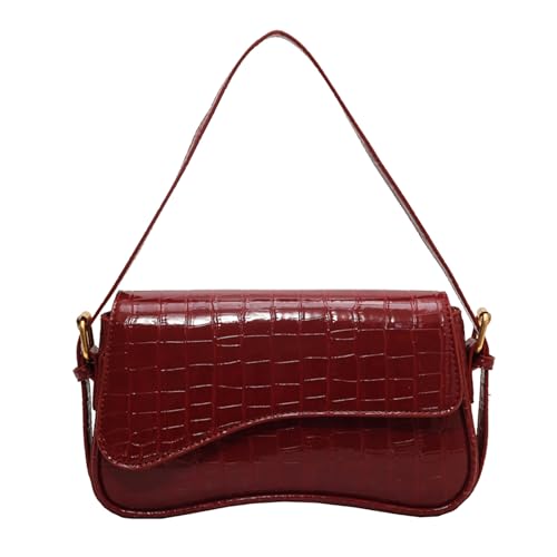 Image of Shoulder Bag for Women Trendy Purse PU Leather Hobo Handbags Clutch Saddle Bag with 2 Removable Stra