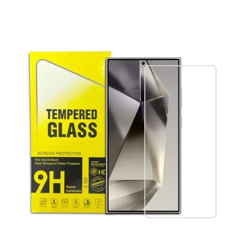 Image of 9H Tempered Glass Screen Protector for Galaxy A14 - Anti-Scratch, HD Clear, Bubble Free, White Edge | Pack of 10