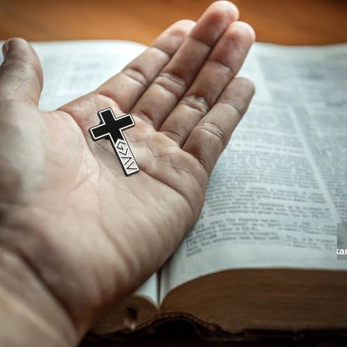 Image of Cross Pins Religious Christian Pins for Women Bulk Enamel Lapel Brooch Gift Church Religious Prayer Activities Metal