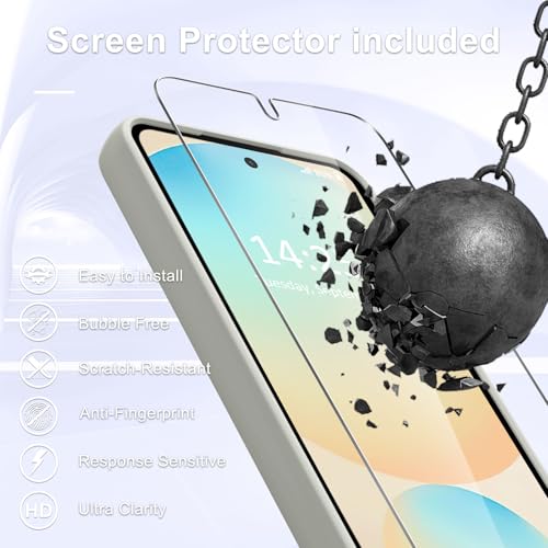 Image of for Samsung Galaxy S25+ Plus Case, Matte Magnetic Phone Case with 1 Screen Protector, Support for Magsafe, Translucent Frosted Shockproof Protective Cover for Samsung Galaxy S25+ Plus, Titanium Gray