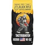 Black Rifle Coffee Company Tactisquatch, 18oz Bag, Ground Coffee Dark Roast - Roasted Blend Made from Arabica Beans - Colombian & Brazilian Beans - Veteran Founded & American Made
