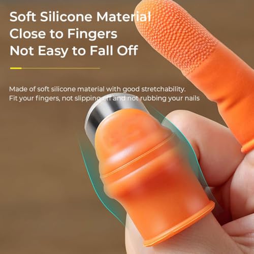 SGERUFZ 10erSet Daumenmesser aus Silikon,Fingermesser Ernte Werkzeug,Messer Separator mit Silikon-Fingerschützer,Gartenarbeit Gadget,Obst Pflanzen Pflücker für Obst Gemüse Trimmen Pflanzen,Zwei Größen