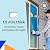Window Protection Film, 36 inch x 200 feet, Made in USA, Strongest and Most Durable Window Protection Film for Construction, Blue Self-Adhesive Temporary Glass Protection Tape