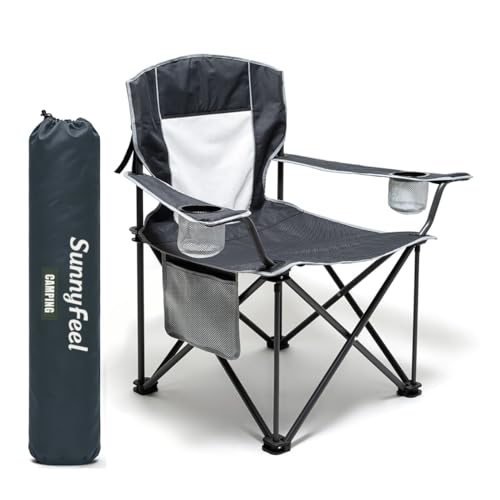 SUNNYFEEL Camping Chairs for Adults, Oversized Camping Chair...