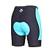 beroy Womens Bike Shorts with 3D Gel Padded,Cycling Women's Shorts with Mesh(M Turquoise)
