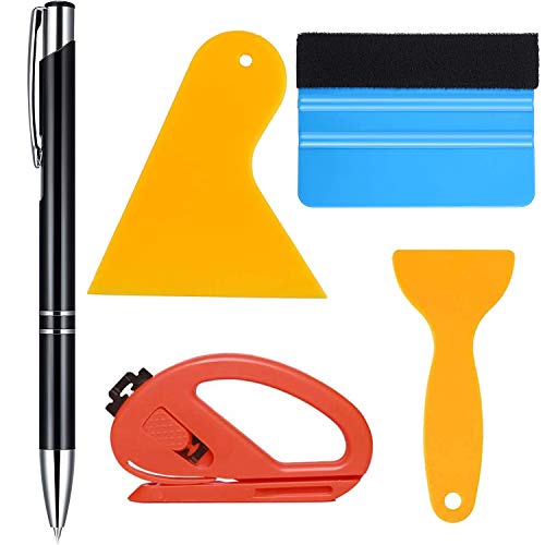 Vinyl Wrap Installation Tools Air Release Tool Set Vinyl Weeding Tool Kit for Car Window Tint Film with Air Release Tool Pen, Scraper, Safety Vinyl Cutter