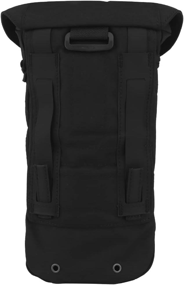 Multifunctional large capacity Dump Pouch Drawstring Magazine Tactical Utility Pouch Recycling Pouch Waist Bag (Black)