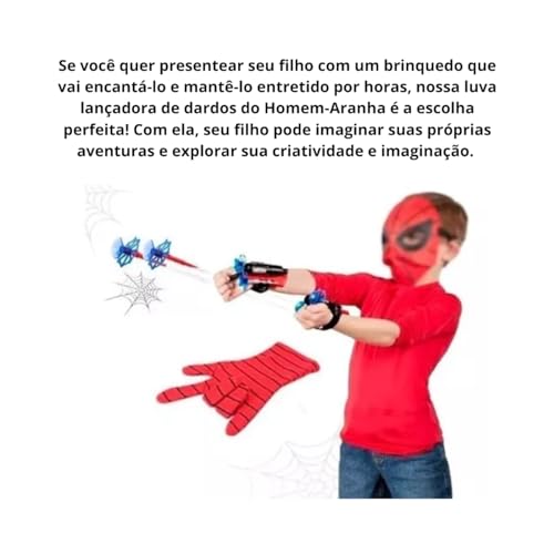 Luva Lança Teia Homem Aranha Brinquedo Herói Aranha MIURI