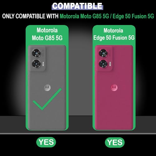 Image of Motorola Moto Edge 50 Fusion 5G / G96 5G Back Cover | Anti-Slip Grip Case | Thin Slim Super Clear | Shockproof Bumper TPU Case for Women Girls (Clear /Purple)