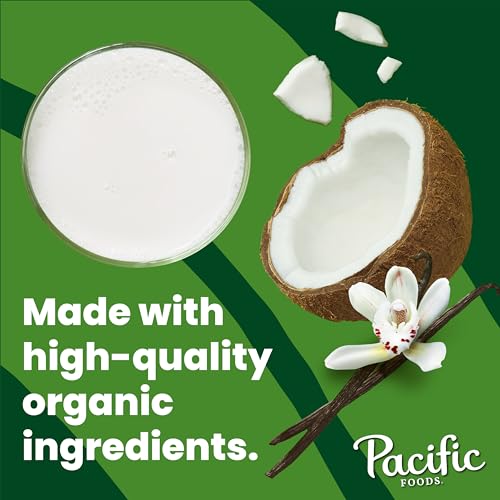 Pacific Foods 06752 Organic Unsweetened Vanilla Coconut Milk, Plant Based Milk thumb #2