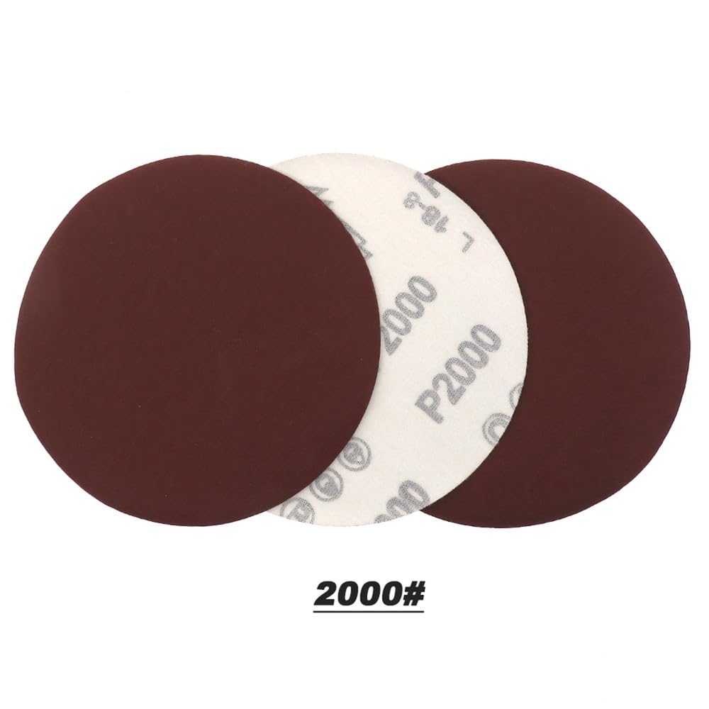 25 szt. 6 cali 150 mm papier ścierny flokowany na mokro i na sucho, tarcza ścierna 1000/2000 /3000/4000, 5000 gradacji do szlifowania i polerowania, różne gradacje