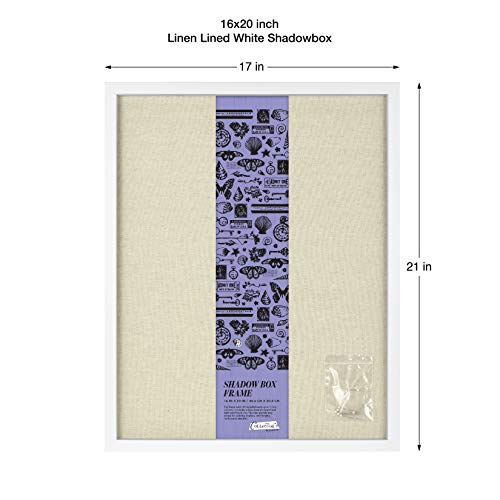 Image of MCS Linen Lined Shadow Box Frame, 10 x 10 Inch, Black