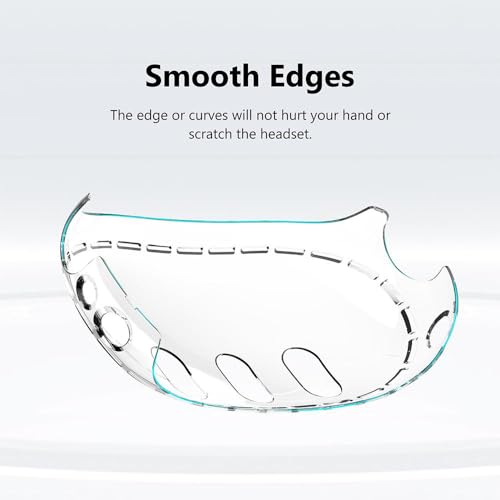 DTREEL Protective Shell Case for Meta Quest 3,clear Vr Helmet Protective Cover for Meta Quest 3,camera Lens Protective Film,scratch Proof Anti-collision Breathable Protector Cover for Meta Quest 3