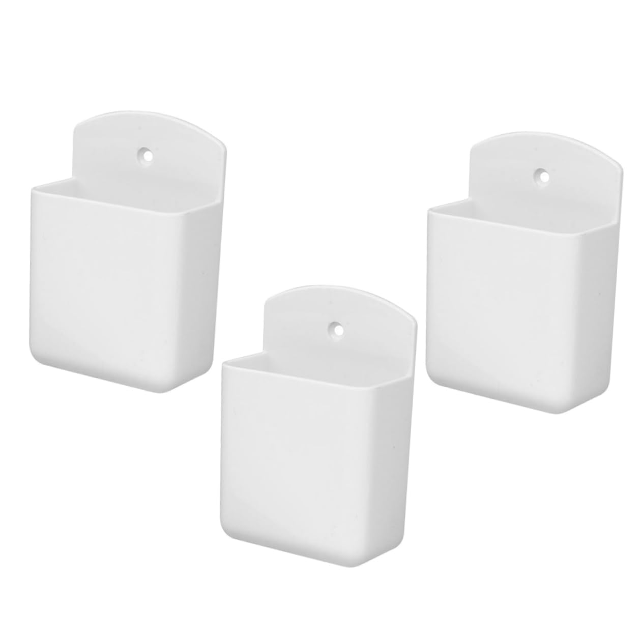 Cabilock 12 Piezas Colgador De Control Remoto Archivador De Pared Soporte para Teléfono para Colgar En La Pared Puerta Soporte De Pared para Mando a Distancia Papelera El Plastico