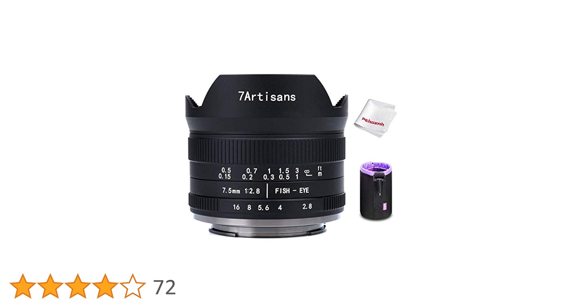 Amazon | 7artisans 7.5mm F2.8 II 魚眼レンズ 超広角 Panasonic
