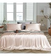 LINENWALAS Premium Bamboe Lakenset 3-delige 100% Biologische Zachte Luxe Ademend Beddengoed Set met Fi...