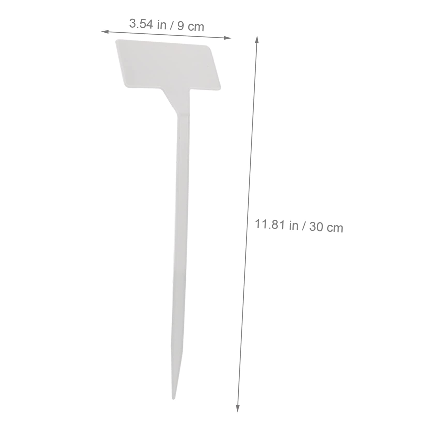 BESPORTBLE 60 Pièces Étiquette De La Plante Marqueur De Pépinière Fleur Marqueur Bande De Notes Végétales Étiquette De Signe De Plante Pots De Fleurs En Plein Plastique Blanche