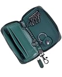 [LUCKYSGY] キーケース メンズ スマートキー対応 本革 4連フック スマートキーケース レディース 鍵ケース 車 key case コンパクト キーホルダー カラビナ 小銭入れ カードケース 一体型 多機能 ギフト BOX付き