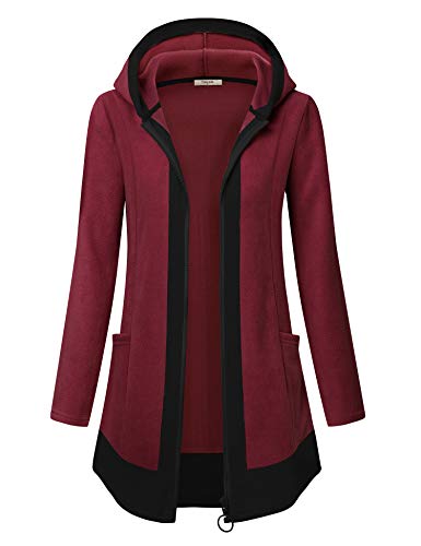 Fleece Jacket Women Zip Up.Timeson Lightweight Thick Fleece Jacket Long Enough for Leggings with Pocket Super Cozy Flattering Warm Soft Full Zip Hooded Tunic Sweater Junior Sport Outwear Winter Coats Fleece Jacket Women Zip Up.Timeson Lightweight Thick Fleece Jacket Long Enough for Leggings with Pocket Super Cozy Flattering Warm Soft Full Zip Hooded Tunic Sweater Junior Sport Outwear Winter Coats