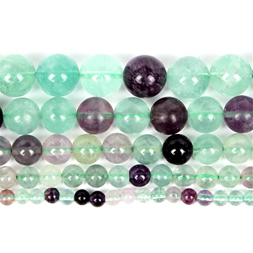 Perles de pierre naturelle fluorite A+ de 10mm pour bijoux d'exception - 2
