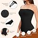 ONEW Damen Trägerloser Bandeau Shapewear Body Camisole Bodysuit Top mit Abnehmbarer Spaghettiträger Bauchweg Thong Miederbody Taillentrainer Tanga Body Shaper