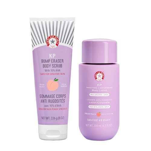 First Aid Beauty Peachy Smooth Duo: KP Bump Eraser Scrub & Smooth...