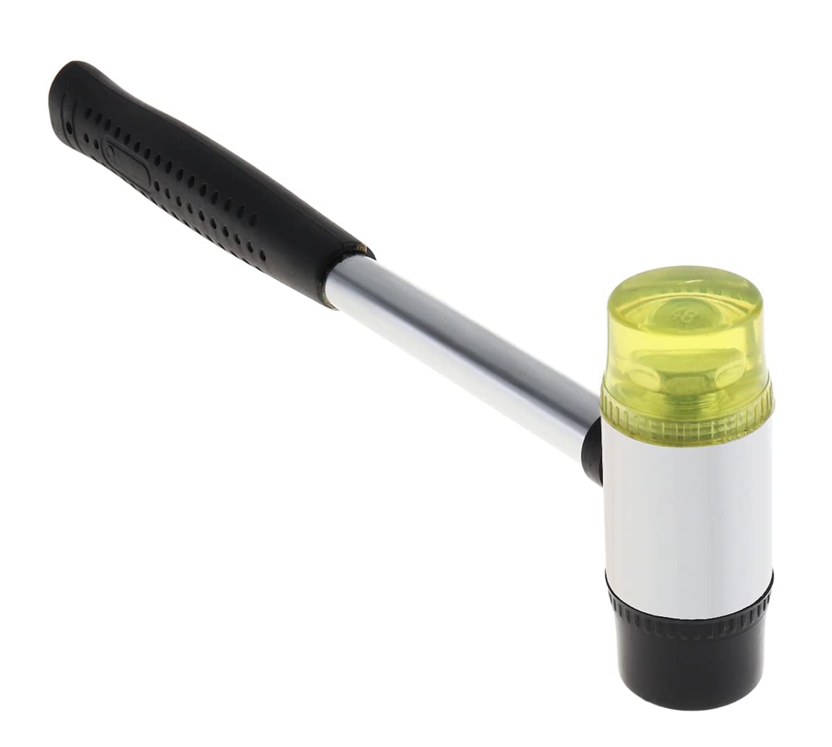Martello Antirimbalzo Gomma Doppio Lavoro Nylon Testa Rotonda Impugnatura Antiscivolo 25mm