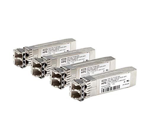 Image of HP MSA 10Gb Short Range iSCSI SFP+ 4-Pack Transceiver (C8R25B)