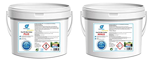 KaiserRein Pool PH Wert Heber (+) Plus 6 Kg und Whirlpool PH - Wert Senker Minus (-) 8 Kg ist EIN Spezialgranulat zur Einstellung des optimalen pH-Wertes KaiserRein Pool PH Wert Heber (+) Plus 6 Kg und Whirlpool PH - Wert Senker Minus (-) 8 Kg ist EIN Spezialgranulat zur Einstellung des optimalen pH-Wertes