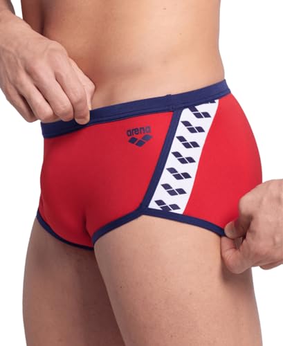 Image of ARENA Performance Men's Icons Solid Low-Waist Swim Brief Short Athletic Swimsuit