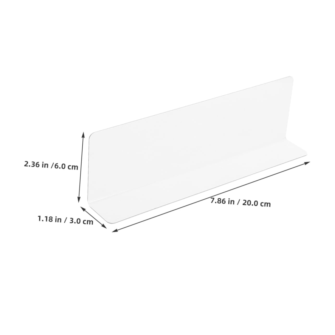 Cabilock 10pcs Clear Plastic Closet Shelf Dividers Shaped Storage Organizers for Cabinets Kitchen and Retail Shelves Easy to Install Enhance Sorting and Visibility