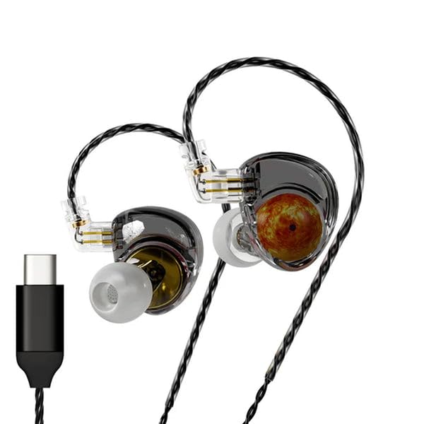 ND Planet in-Ear Monitor, 12mm Dynamic Driver Beryllium-Plated Wired IEM with Type-C, Harman Curve Tuning, 0.78mm 2Pin Gold-Plated Connector, Earphone with Mic, Detachable 4-Core OFC Cable-image-26