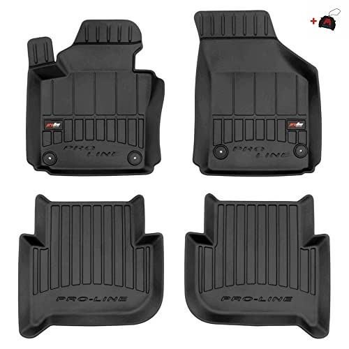 M MOTOS Tapis de Voiture en Caoutchouc pour Volkswagen Touran I 2003-2010 Améliorez Votre Confort de Voyage avec Le Tapis antidérapant Auto 3D- Tapis de Sol Tous Temps pour Voiture, Protection Contre