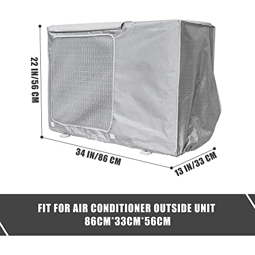 Couverture climatiseur extérieur universelle bâche protection imperméable taille L - 3