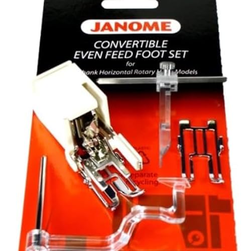 Janome Convertible Even Feed Foot Set Low Shank Horizontal Rotary Hook Models