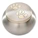 Beautiful Life Urns Pawsitively Cherished Pet Urn - Unique Cremation Urns for Pets, Large, Pewter/Gold