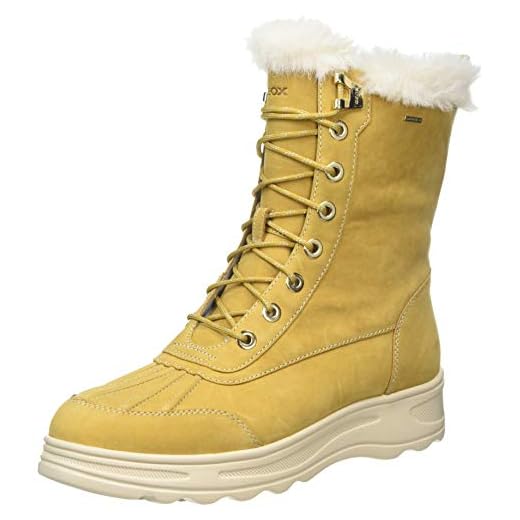 Geox Damen D HOSMOS B ABX B Schneestiefel, Beige (Biscuit C5046), 36 EU