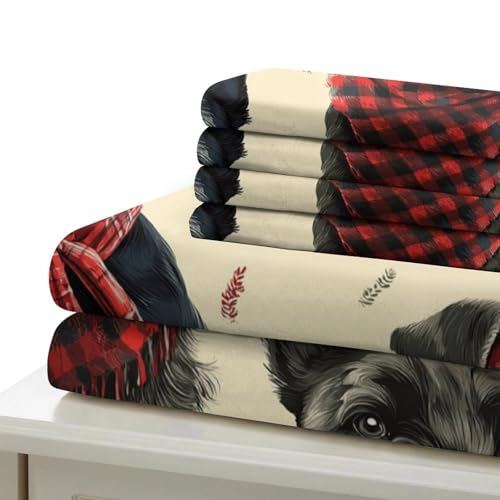 Housse de couette 200x200 Scottish Terrier lit double garçon