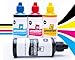 Produktbild Druckertinte Nachfülltinte CMYK 4x100ml für Epson 102 104 Ecotank HP Brother Canon Pixma Drucker Refillset Universaltinte flüssige Tinte zum nachfüllen