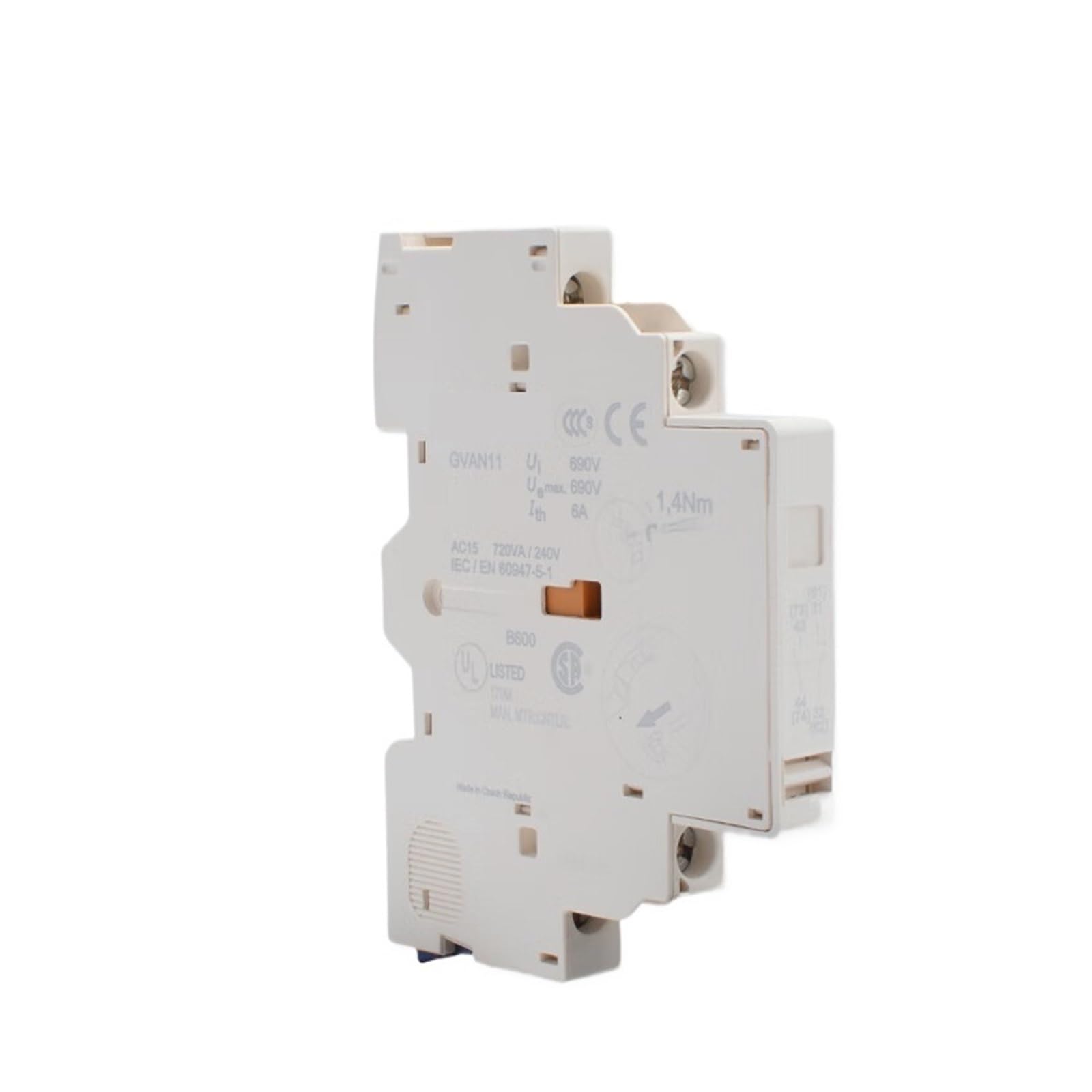 CJKXPZMH Motor Circuit Breaker Auxiliary Contact GVAE11 Motor Protector Formal Contact 1 Normally Open 1 Open 1 Closed(GVAN11 side)