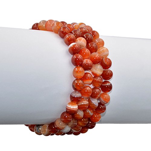 AD Beads Natural Gemstone Round Beads Stretch Bracelet Healing Reiki 8mm3