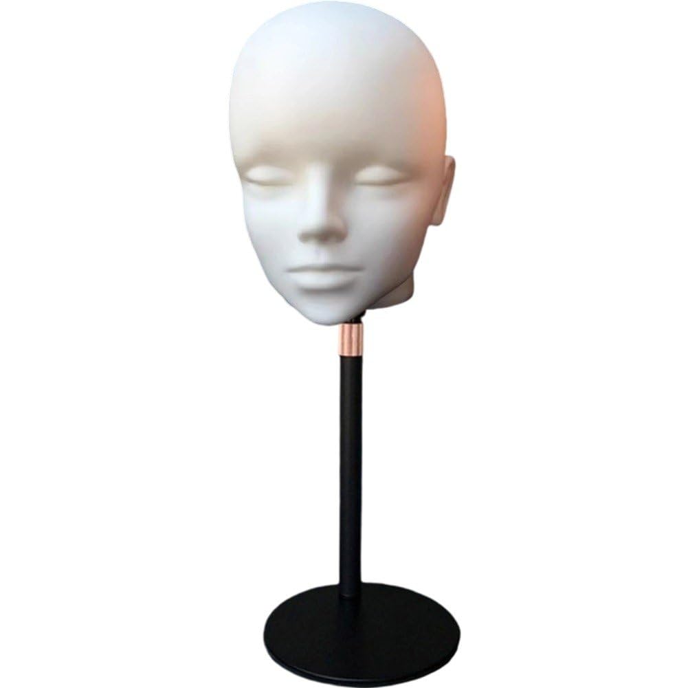 Support pour perruque stable grâce au mannequin visage réaliste