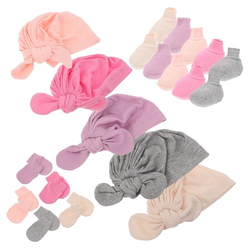 Gorrito, manoplas y calcetines unisex de otoño invierno para los paseos de tu bebé