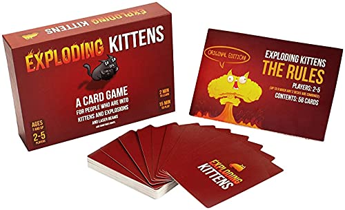 Image of Volcano Small Pack Kitty Board Game for 2 to 5 Players, Ages 7+, 56 Playing Cards, 15 Minutes to Play