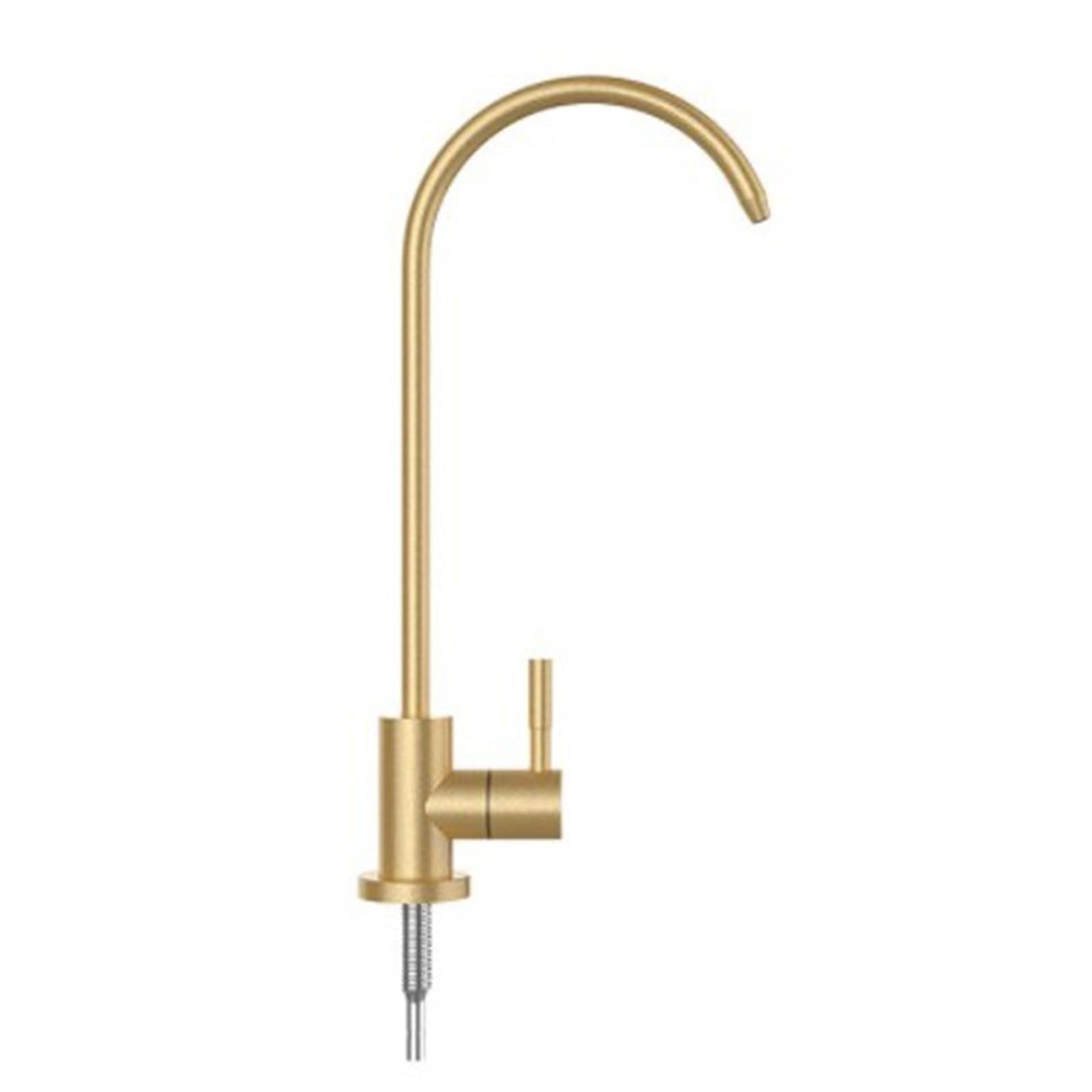 Ywjfsa Brushed Gold Drinking Water Faucet Tap Water Filter Taps Kitchen Sink Kitchen Sink Taps For Water Purifier 1/4,