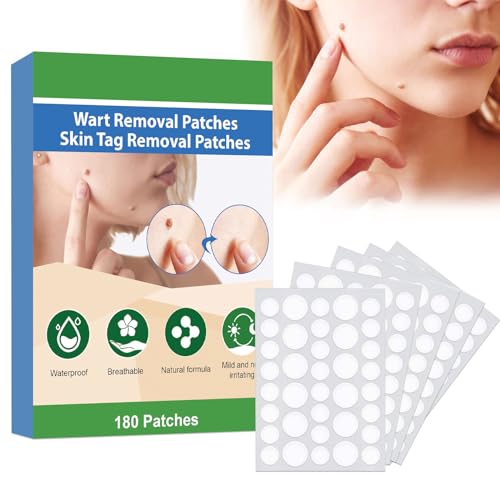 Skin Tag Removal Patches, Rimuove Verruche Comuni e Calli, Rimozione di Talpe, Acne Pimple Master Patch, 180Pcs