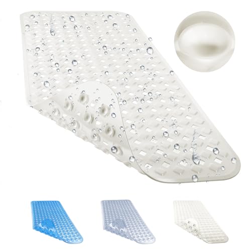 La Mejor Selección de Tapete para regadera disponible en línea para comprar. 47 LSXD Alfombrilla para Bañera 88*40cm, Tapete para Regadera Antideslizante | Absorbente,Alfombra de Baño Transparente, Lavable a Máquina, Accesorios para Baño de Tina para...