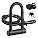 UBULLOX Bike U Lock Heavy Duty Bike Lock Bicycle U Lock, 16mm Shackle and 6ft Length Security Cable with Sturdy Mounting Bracket for Bicycle, Motorcycle and More